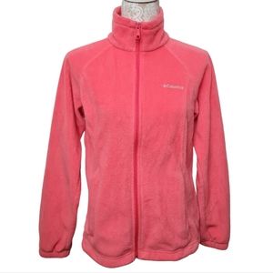 Columbia Three Rivers Fleece Jacket Coral Pink Women's Size M